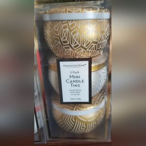 Huntington Homes 3 Pack Mini Soy & Coconut Candle Tins